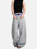 DAXUEN light pink wide-leg leisure pants
