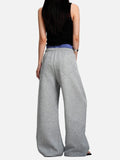DAXUEN light pink wide-leg leisure pants