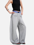DAXUEN light pink wide-leg leisure pants