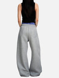 DAXUEN light pink wide-leg leisure pants