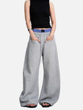 DAXUEN light pink wide-leg leisure pants