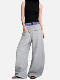 DAXUEN light pink wide-leg leisure pants