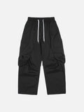 Light Purple Wide-Leg Cargo Pants