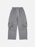Light Purple Wide-Leg Cargo Pants
