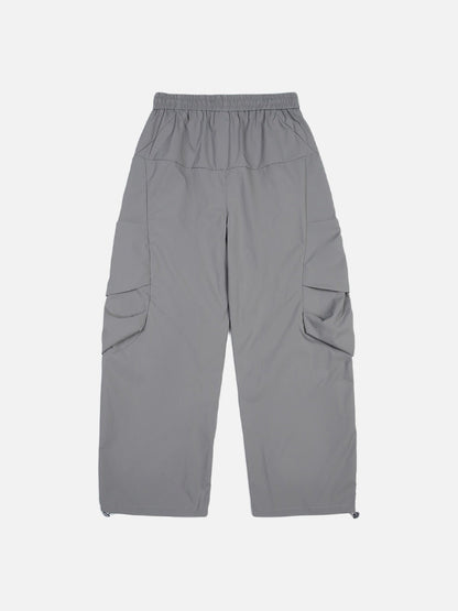 DAXUEN light purple wide-leg cargo pants