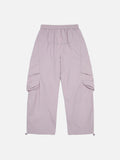 DAXUEN light purple wide-leg cargo pants