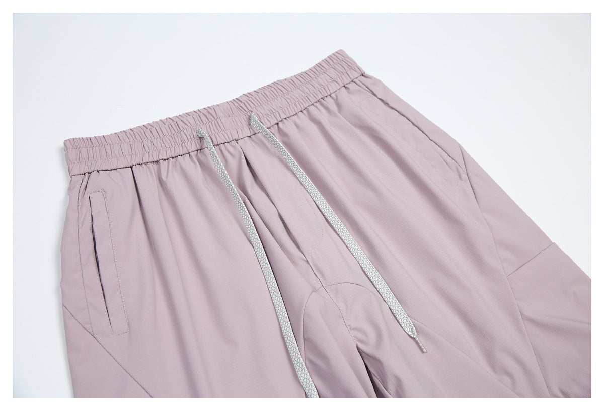 DAXUEN light purple wide-leg cargo pants