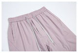 DAXUEN light purple wide-leg cargo pants
