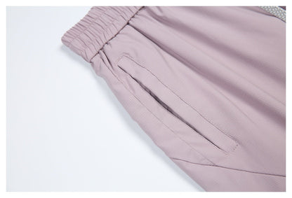 DAXUEN light purple wide-leg cargo pants