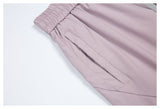 DAXUEN light purple wide-leg cargo pants