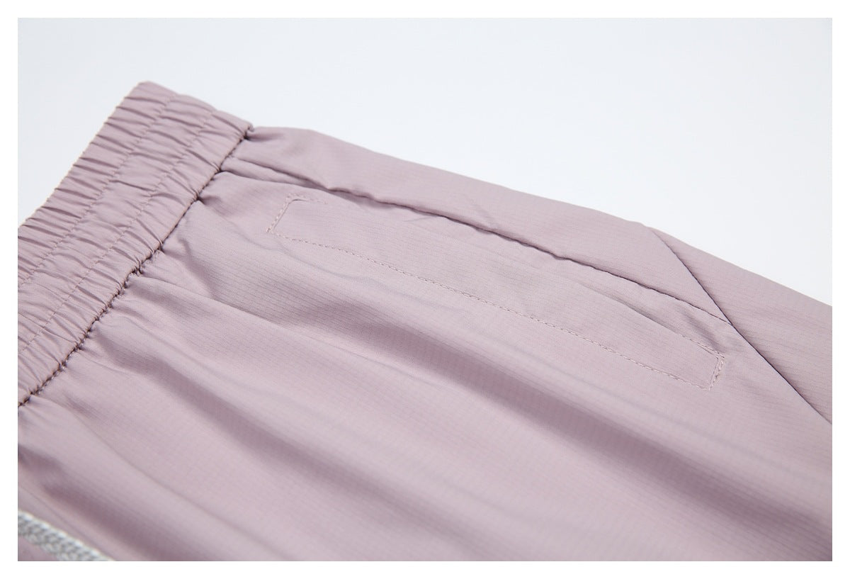 DAXUEN light purple wide-leg cargo pants
