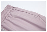 DAXUEN light purple wide-leg cargo pants