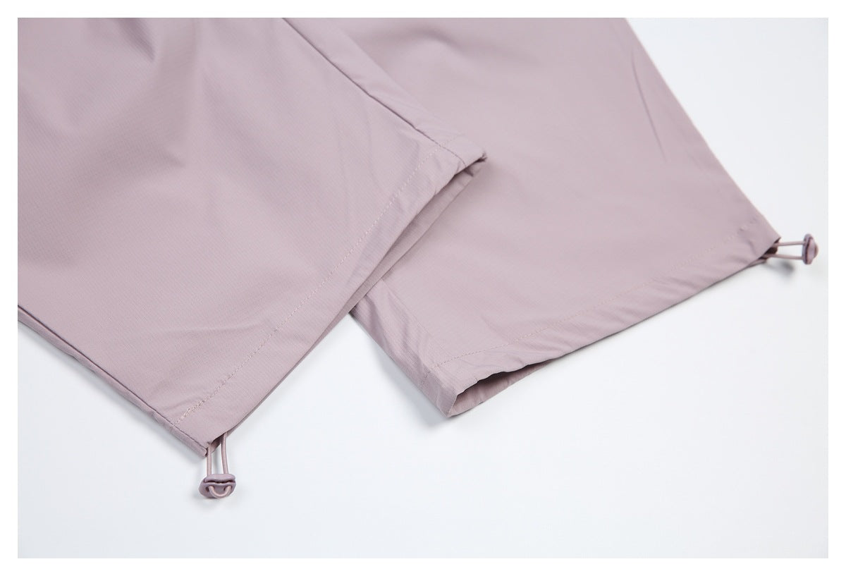 DAXUEN light purple wide-leg cargo pants