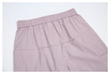 DAXUEN light purple wide-leg cargo pants
