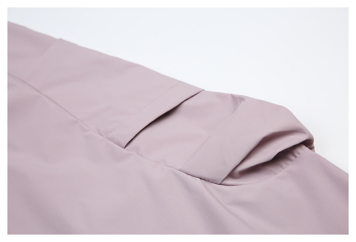 DAXUEN light purple wide-leg cargo pants