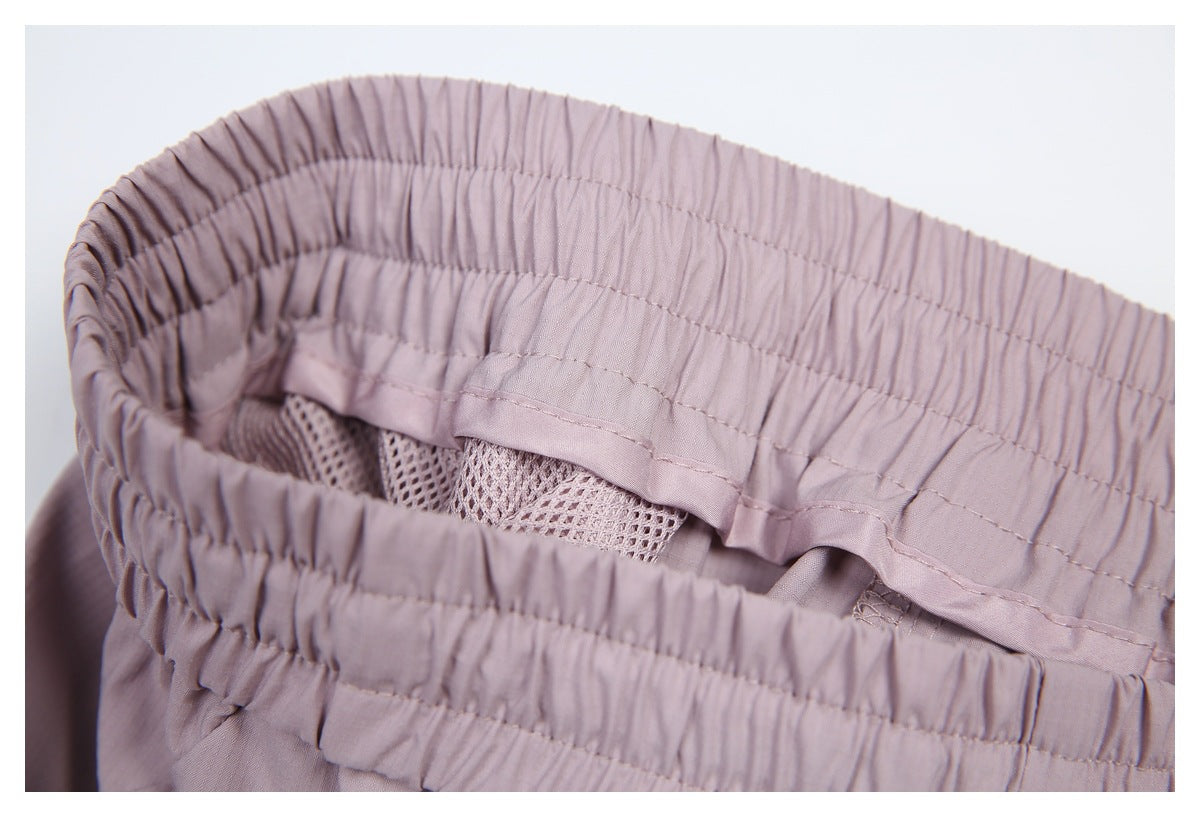DAXUEN light purple wide-leg cargo pants