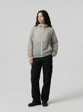 DAXUEN Lightweight hooded jacket in grey and black — model photo