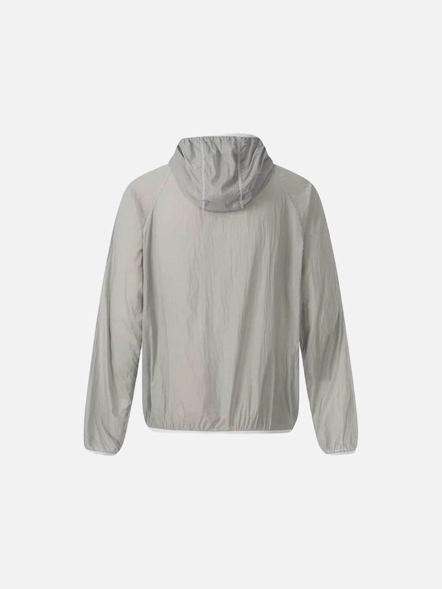 DAXUEN Lightweight hooded jacket in grey and black