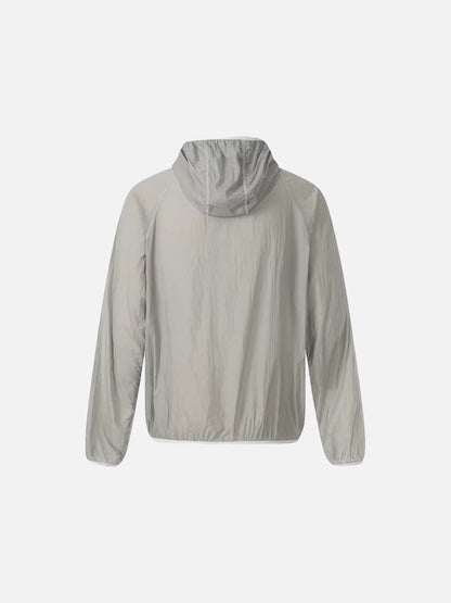 DAXUEN Lightweight hooded jacket in grey and black