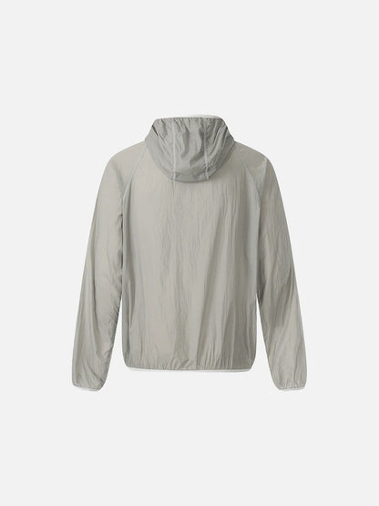 DAXUEN Lightweight hooded jacket in grey and black
