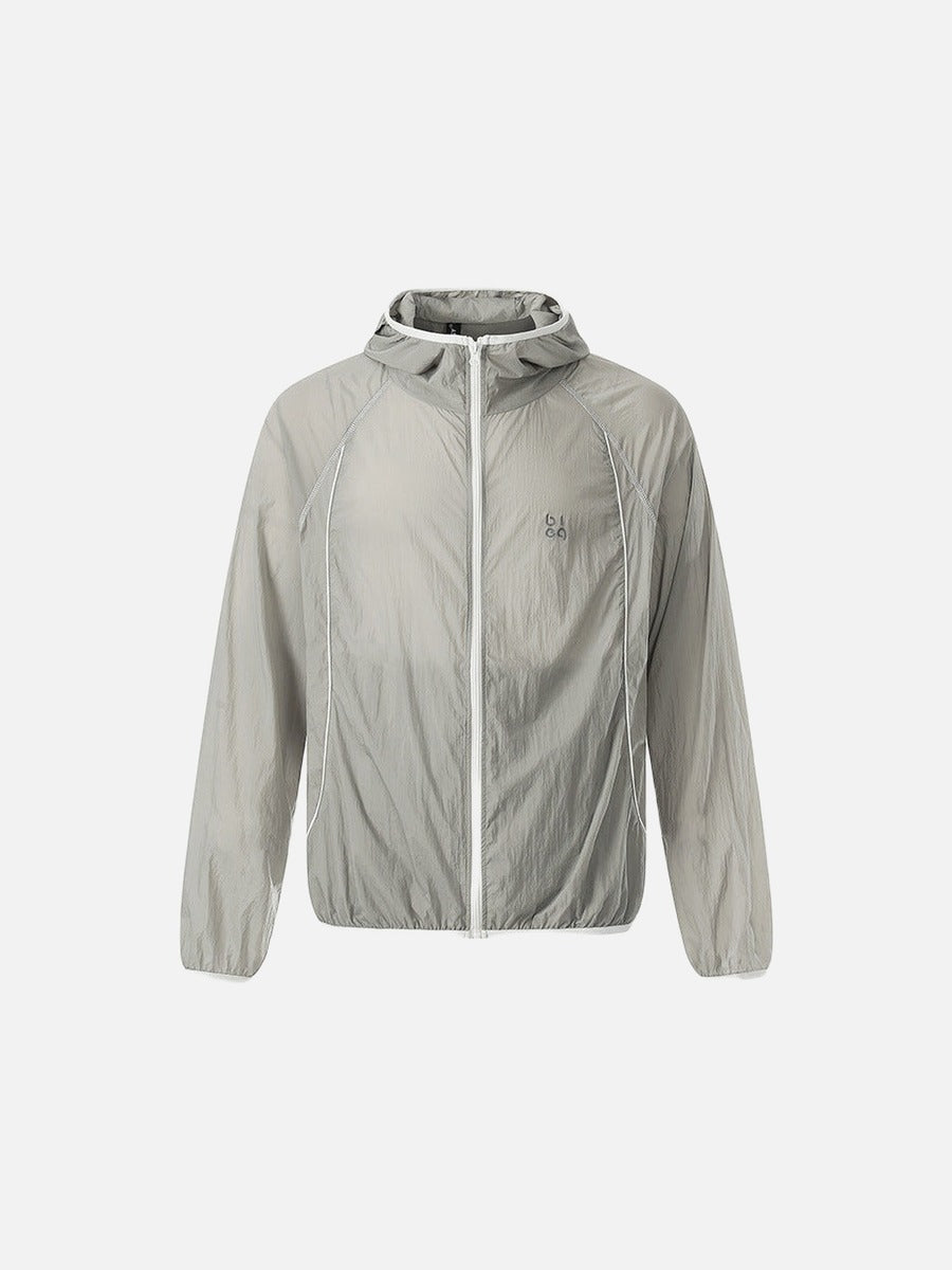 DAXUEN Lightweight hooded jacket in grey and black