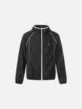 DAXUEN Lightweight hooded jacket in light grey and black