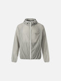 DAXUEN Lightweight hooded jacket in light grey and black