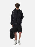 DAXUEN Lightweight hooded jacket in light grey and black