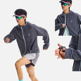 DAXUEN Lightweight hooded full-zip windbreaker jacket