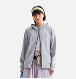 DAXUEN Lightweight hooded full-zip windbreaker jacket