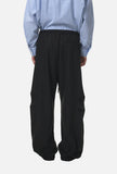 DAXUEN khaki wide-leg drawstring pants