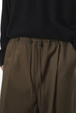 DAXUEN khaki wide-leg drawstring pants