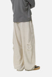 DAXUEN khaki wide-leg drawstring pants