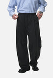 DAXUEN khaki wide-leg drawstring pants