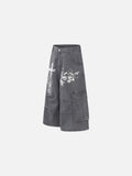 DAXUEN Loose-fitting cargo shorts with distressed graphics