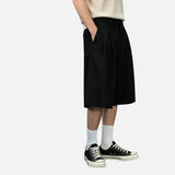DAXUEN Men's loose fit Bermuda shorts in black and khaki