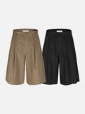 DAXUEN Men's loose fit Bermuda shorts in black and khaki