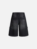 DAXUEN Men's loose-fit denim cargo shorts