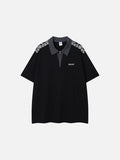DAXUEN Loose-fitting short-sleeved polo shirt with embroidery