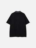 DAXUEN Loose-fitting short-sleeved polo shirt with embroidery