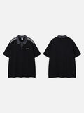 DAXUEN Loose-fitting short-sleeved polo shirt with embroidery
