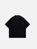 DAXUEN Loose-fitting short sleeve polo shirt