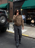 DAXUEN Loose-fit straight-leg casual trousers — model photo