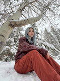 DAXUEN Loose-fitting wide-leg casual pants — model photo