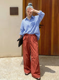 DAXUEN Loose-fitting wide-leg casual pants — model photo