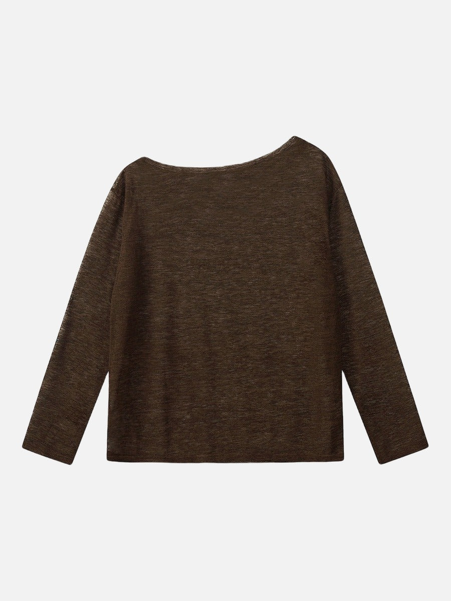 DAXUEN Luxhaven Gothic Cross Long Sleeve Top