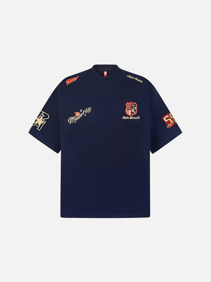 DAXUEN Oversized embroidered t-shirt with graphics