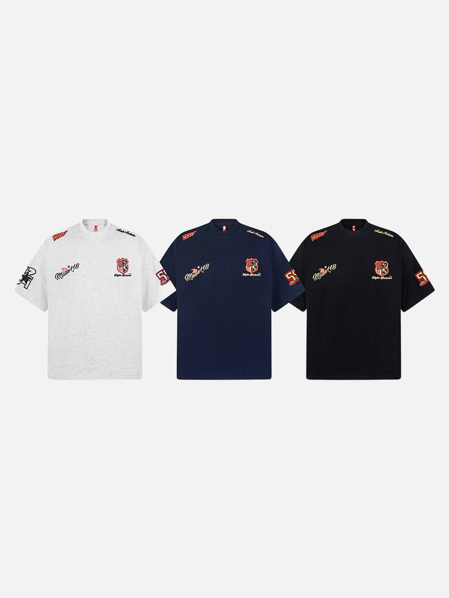 DAXUEN Oversized embroidered t-shirt with graphics