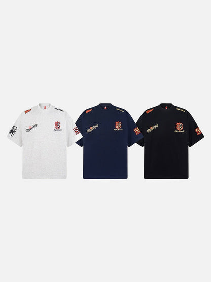 DAXUEN Oversized embroidered t-shirt with graphics