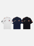 DAXUEN Oversized embroidered t-shirt with graphics